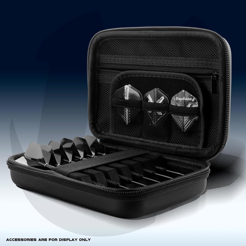 MageRabbit Dart Case for 6 Complete Darts - Wallet Case, Compact Storage for Tips, Shafts and Flights - Portable Dart Accessories Organizer (Black) - Image 2
